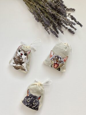Cat Lavender Sachets