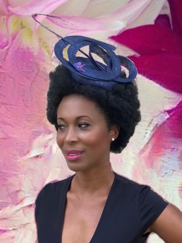 Navy Fascinator