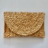 Sally Sells What Straw Clutch Front