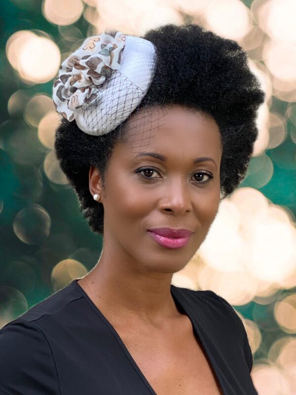 breast cancer awareness fascinator