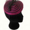 magenta pink fascinator