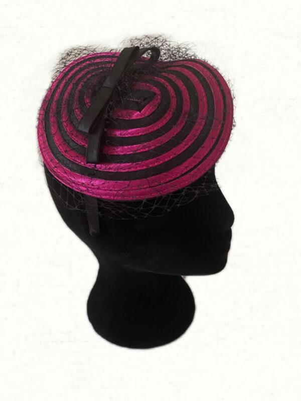 magenta pink fascinator
