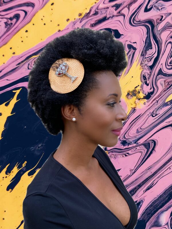 Mini conversation piece fascinator