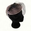 round baby pink fascinator